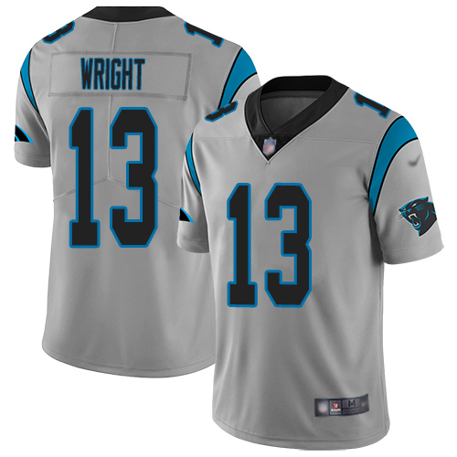 Carolina Panthers Limited Silver Youth Jarius Wright Jersey NFL Football 13 Inverted Legend